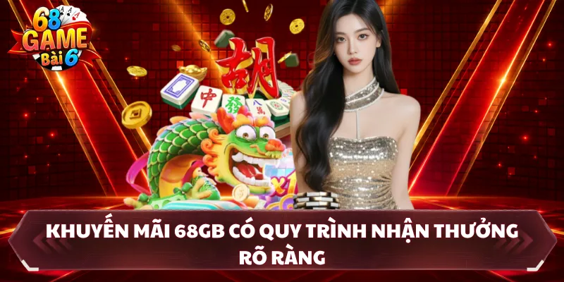 Khuyến mãi 68GB có quy trình nhận thưởng rõ ràng