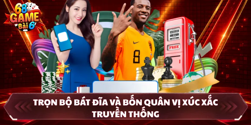 Trọn bộ bát đĩa và bốn quân vị xúc xắc truyền thống